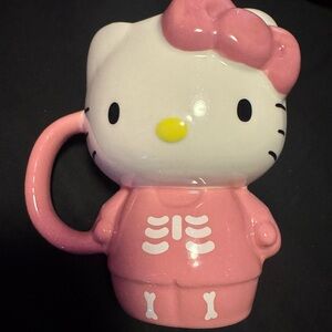 Hello Kitty Pink Skeleton Mug